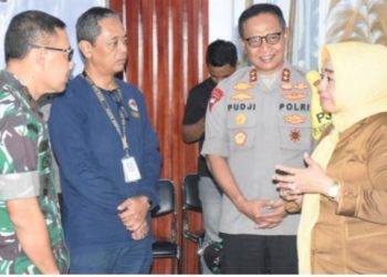 Tim Inafis Polda Gorontalo Melakukan Indentifikasi Pesawat SAM Air