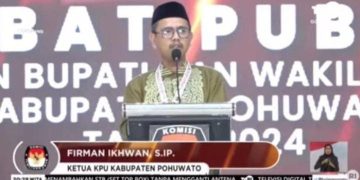 Ketua KPU Firman Ihwan Ingatkan Pendukung Beri suasana  kondusif Bagi Kandidat  Memaparkan Program