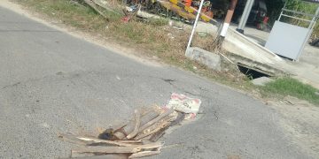 Sudah Mulai Ambruk, Plat Deker Yang Menghubungkan Jalan Menuju Rusunawa di keluhkan
