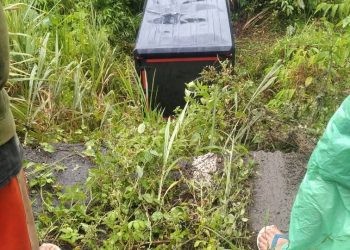 Breaking News, Mobil Angkutan Mesin ATM Terjun di Jalan Putus Pindol