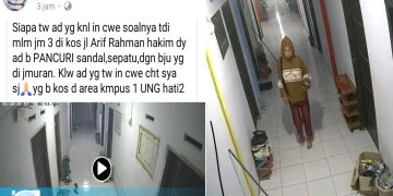 Di Gorontalo Seorang Perempuan Tertangkap Kamera CCTV Diduga Mencuri di Kos