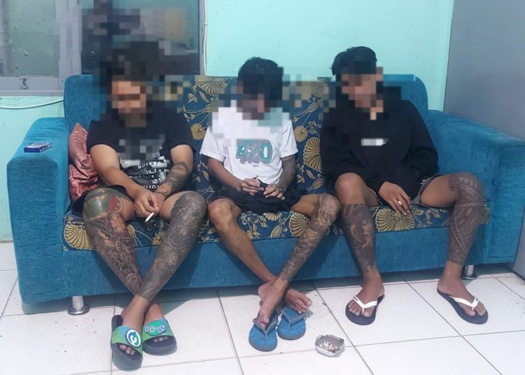 Tiga Pria Diamankan Sat Narkoba Polresta Gorontalo Kota Miliki Sabu