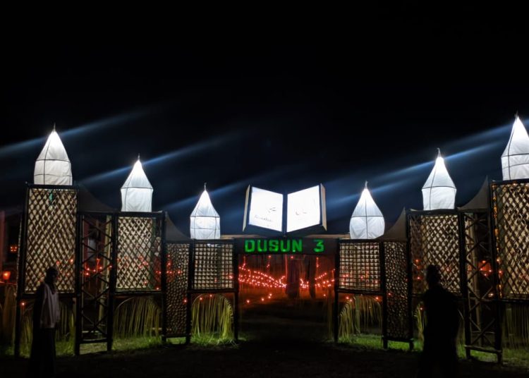 Gebyar Tombilatohe, Desa Tonala (Bolsel) Gelar Lomba Pasang Lampu Antar Dusun