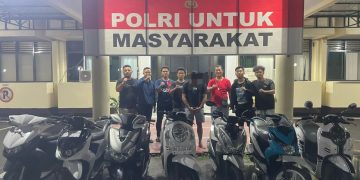 Gagalkan Aksi Pencurian, Tim Rajawali Polresta Gorontalo Kota Amankan 9 Motor