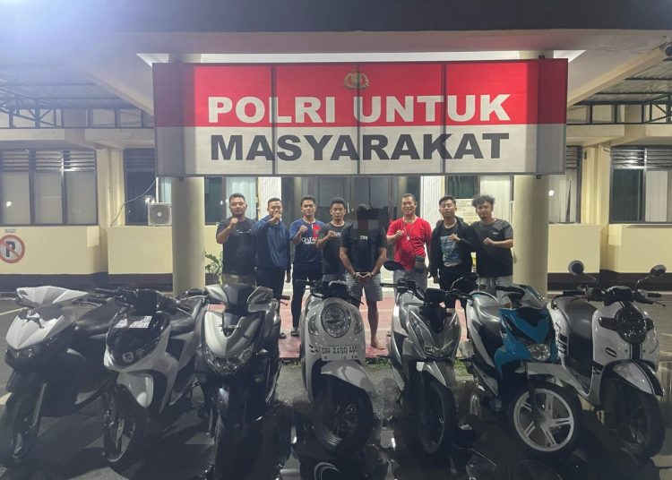 Gagalkan Aksi Pencurian, Tim Rajawali Polresta Gorontalo Kota Amankan 9 Motor