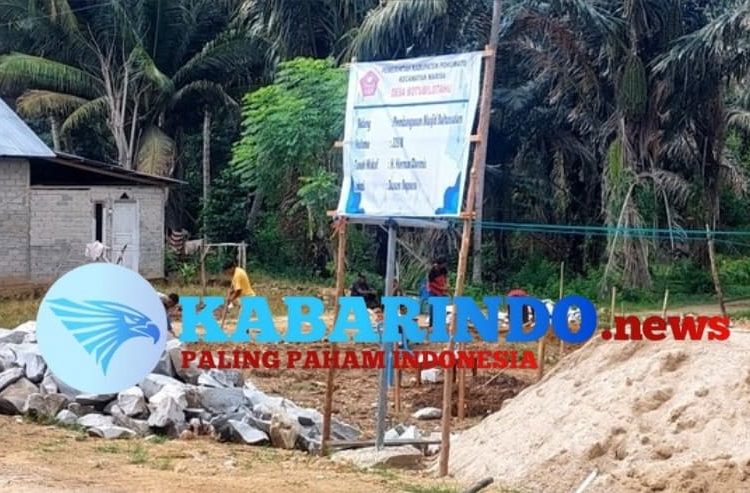 Pembangunan Masjid Baitussalam di Desa Botubilotahu Dimulai, Inisiatif Rakyat Penambang dan Masyarakat Setempat