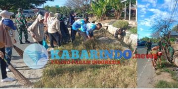 Aksi Nyata Kodim 1313/Pohuwato: TNI, Warga, dan Swasta Bersatu Wujudkan Desa Teratai Bersih
