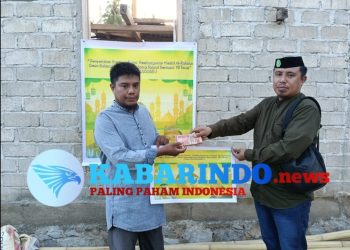Gelar Aksi Sosial, Penambang Rakyat Bersama Yr Team Salurkan Dana Pembangunan Mesjid di Desa Bulangita