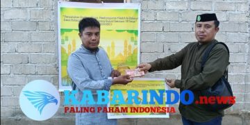 Gelar Aksi Sosial, Penambang Rakyat Bersama Yr Team Salurkan Dana Pembangunan Mesjid di Desa Bulangita