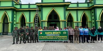 HUT TNI ke-80, Karya Bakti di Pasar Marisa Jadi Simbol Kebersamaan
