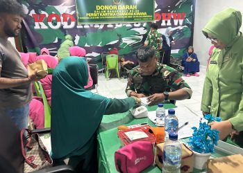 Peringati HUT PERSIT ke-80, Kodim 1313 Pohuwato Gelar Aksi Donor Darah