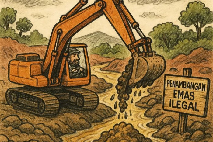 Penertiban PETI  Tidak Efektif,  Hutan Dan Lingkungan Semakin Rusak Parah